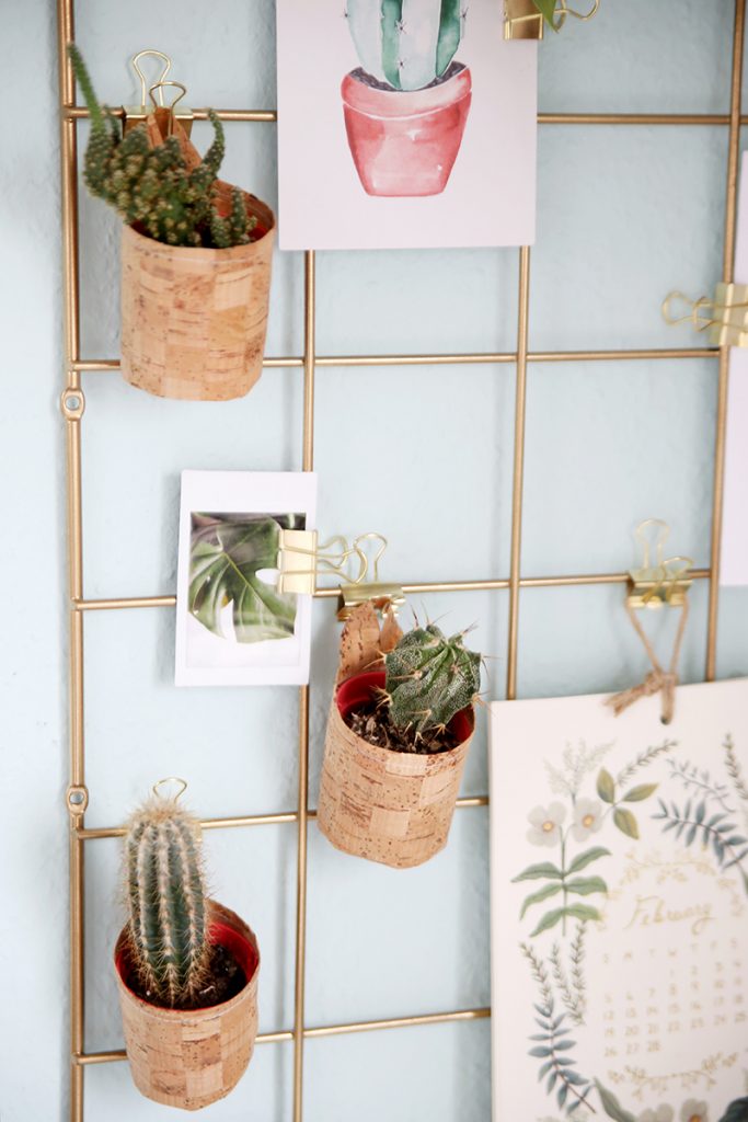 Pflanztöpfe zum Aufhängen aus Korkstoff