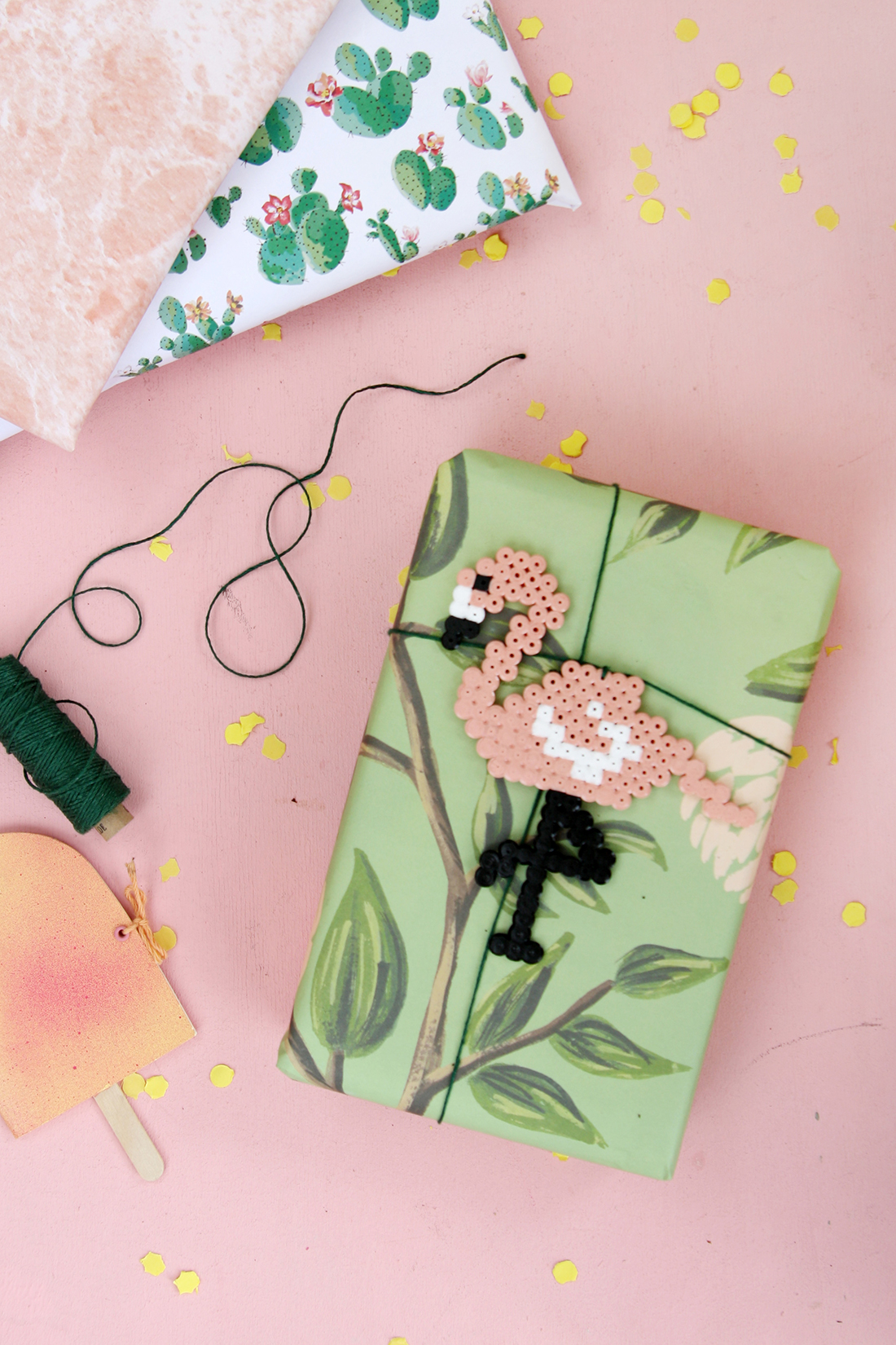 DIY Flamingo aus Hama-Bügelperlen selbermachen