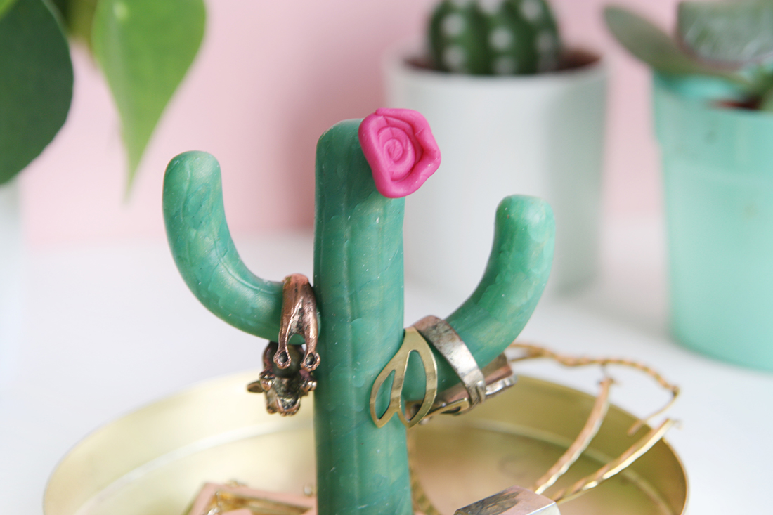 DIY-Kaktus-Ringhalter selbstgemacht